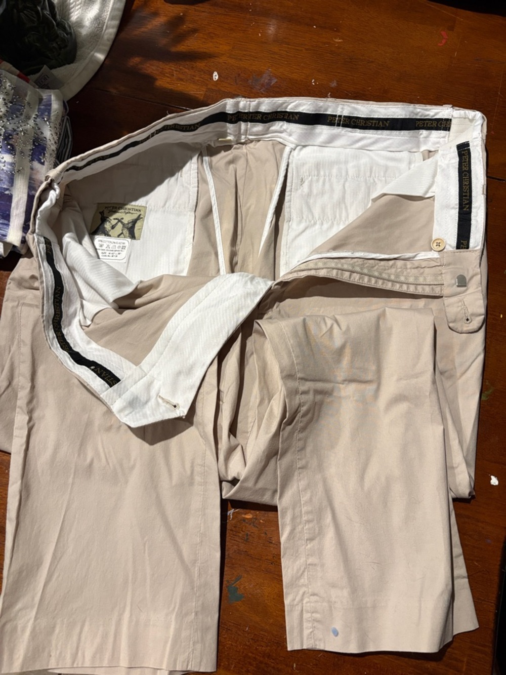 Men's Khaki Chino Pants - Light Beige